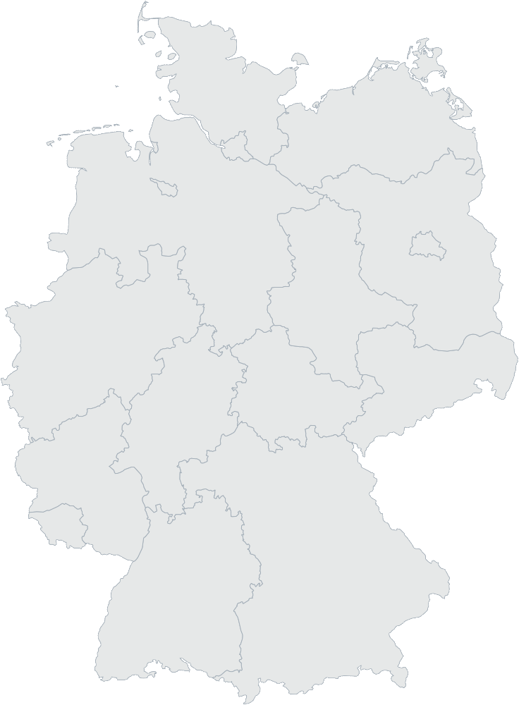 Deutschlandkarte mit Bundesländern