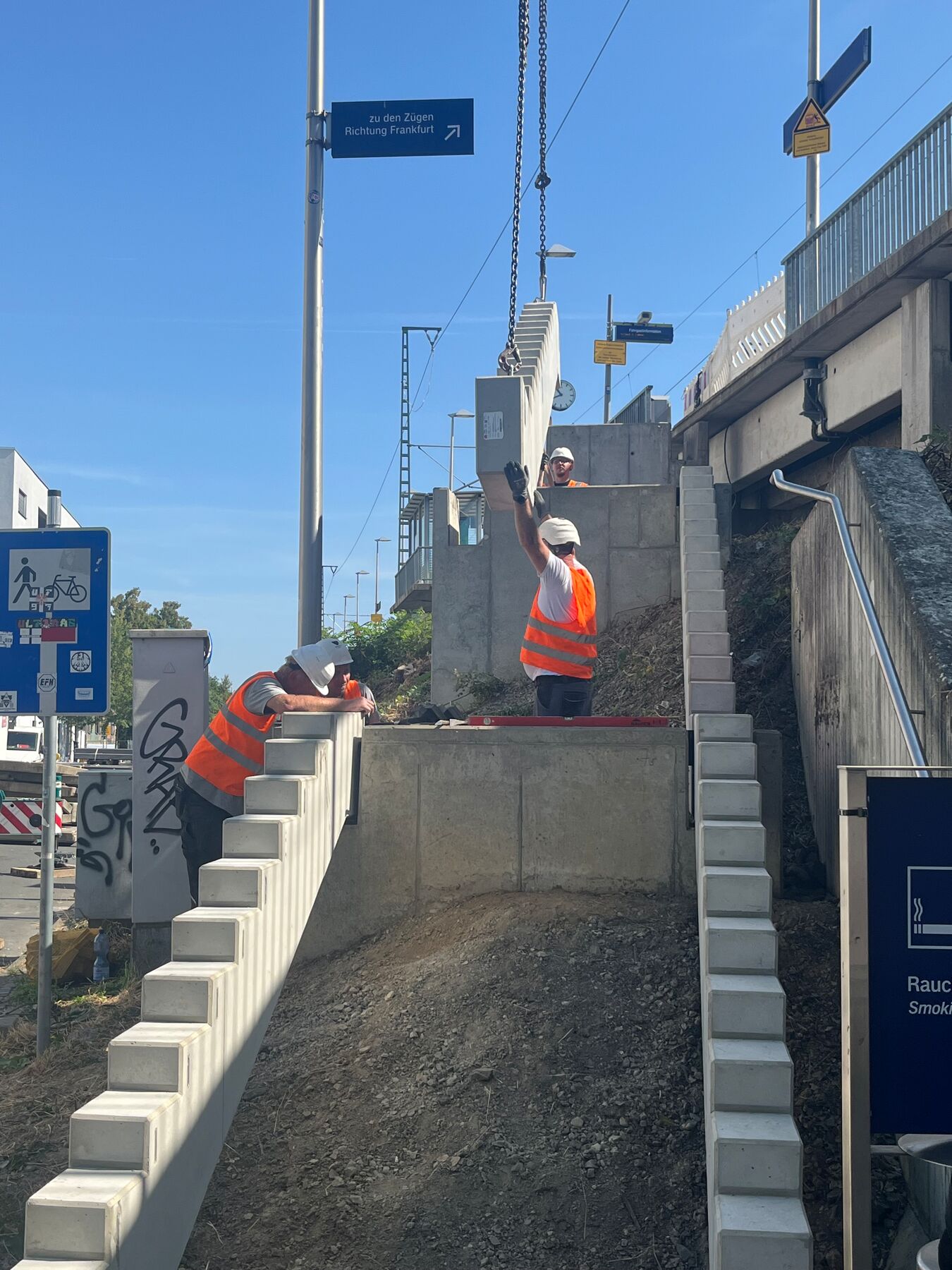Sanierung Treppenanlagen im Bahnhofsbereich